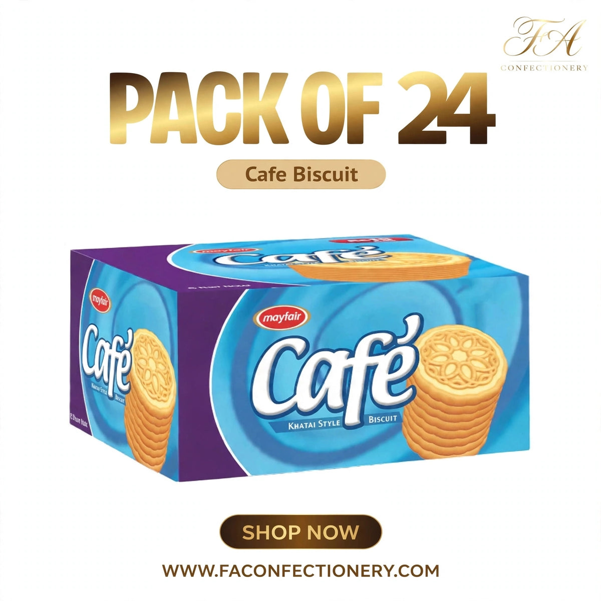 Cafe Biscuit - Pack Of 24